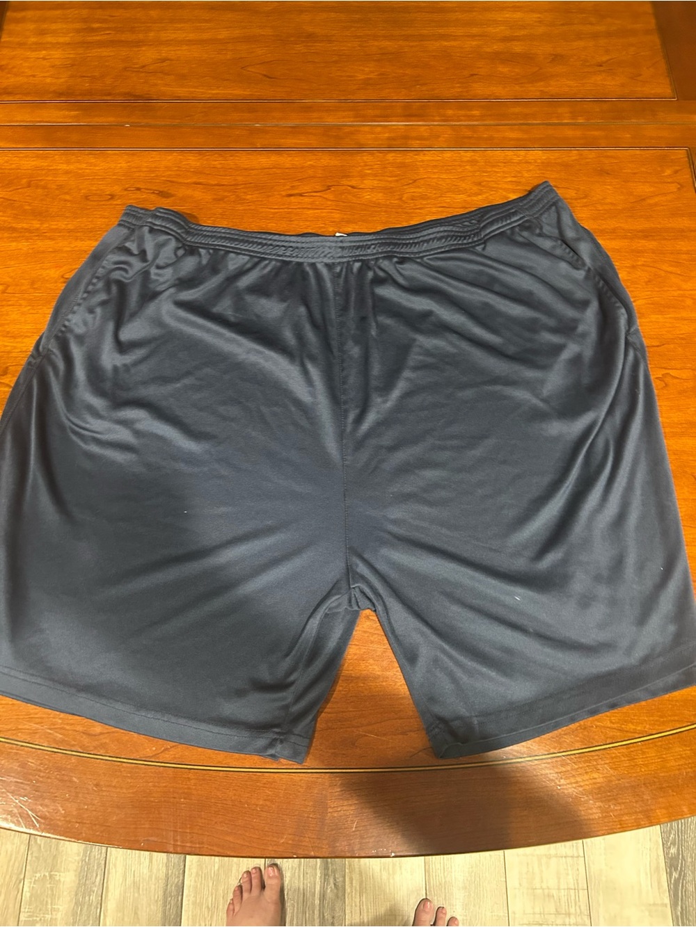 Big Men's Blue Athletic Shorts